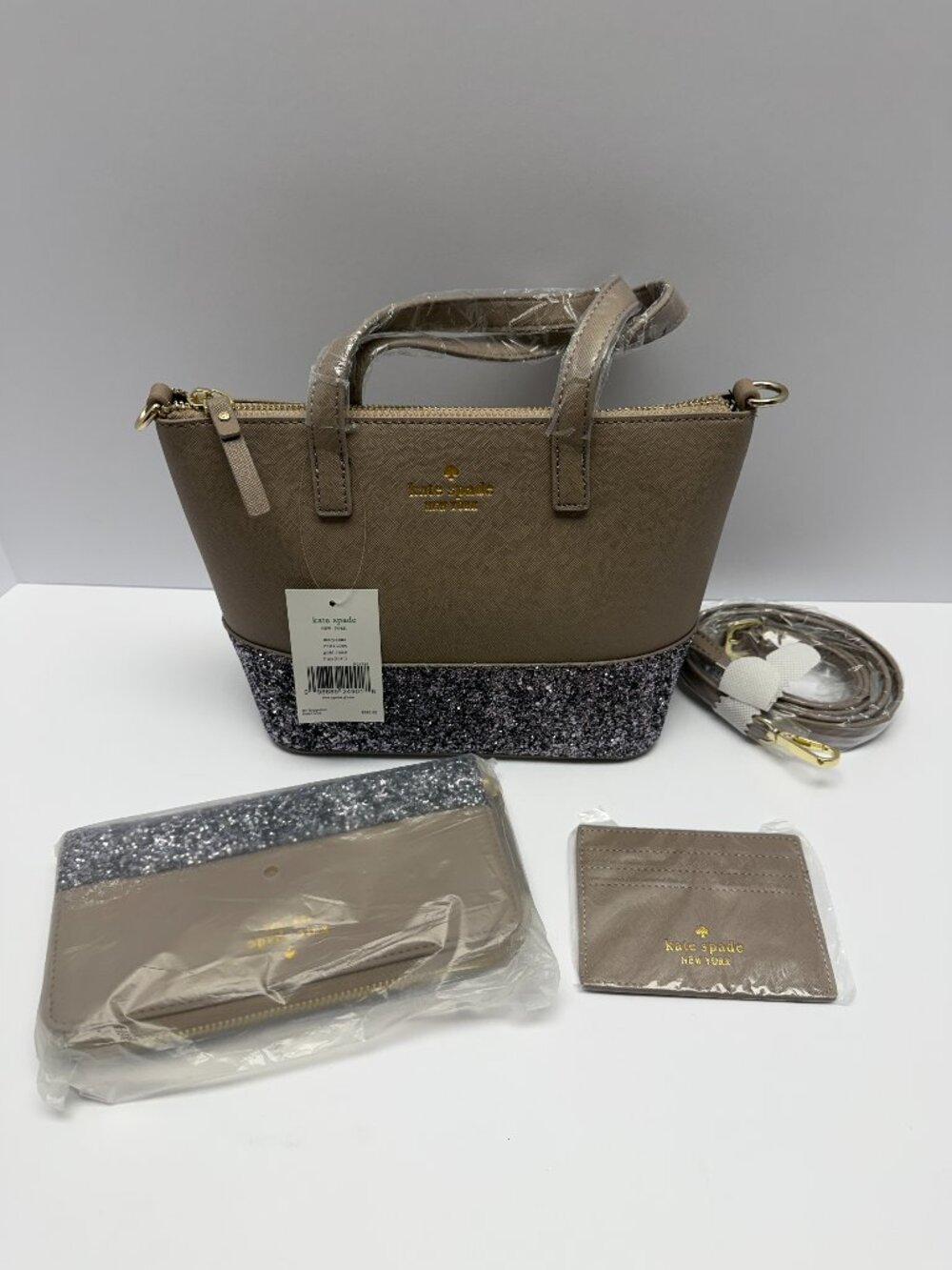 NWT Kate Spade Gold Coast 3-Piece Set Purse Wallet Card Holder